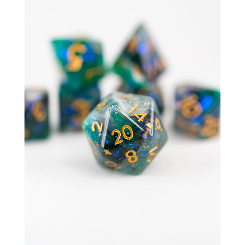 Wildmother's Jade | 7 Piece Acrylic Dice Set