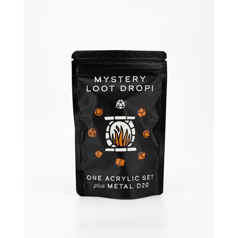 Acrylic Set + Metal D20 | Mystery Loot Drop
