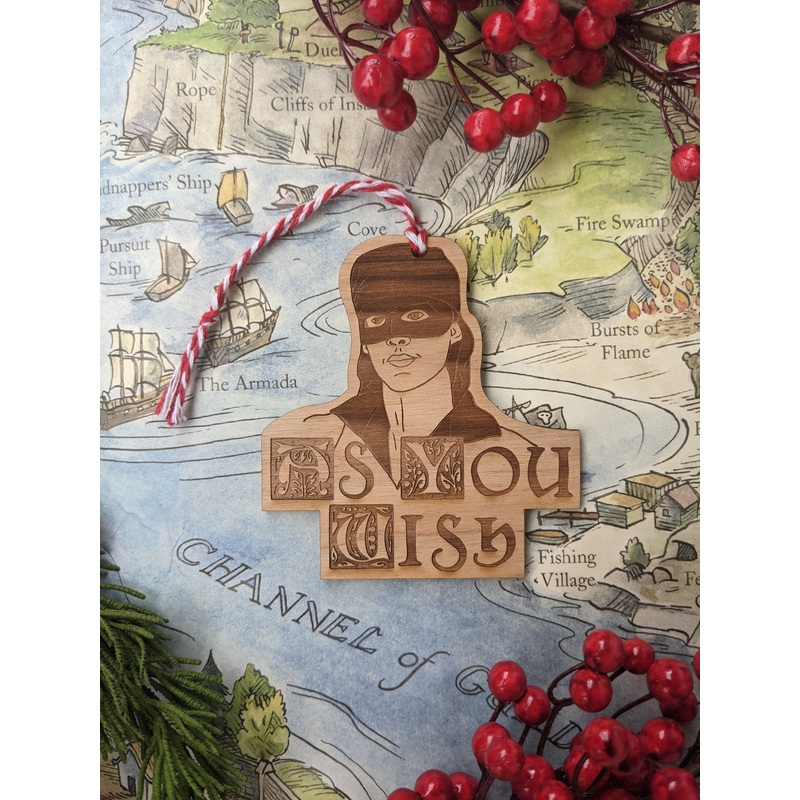 As You Wish | Wooden Ornament | Set of 2