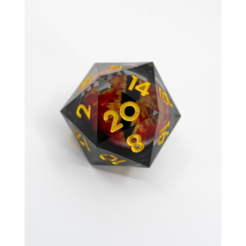 Azathoth | Floating Eye Inclusion | 33MM Sharp Edge D20