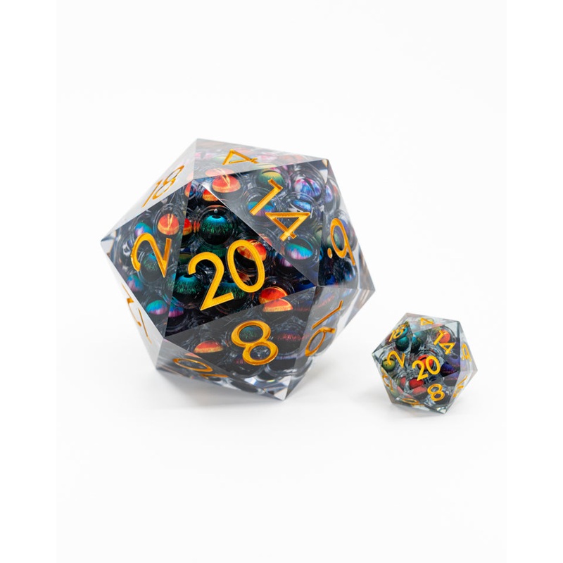 Beheld | Floating Multi Eye Inclusion | 33MM Sharp Edge D20