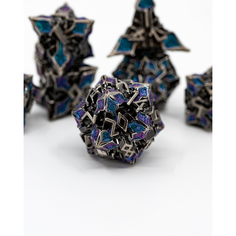 Cathedral | 7 Piece Metal Dice Set