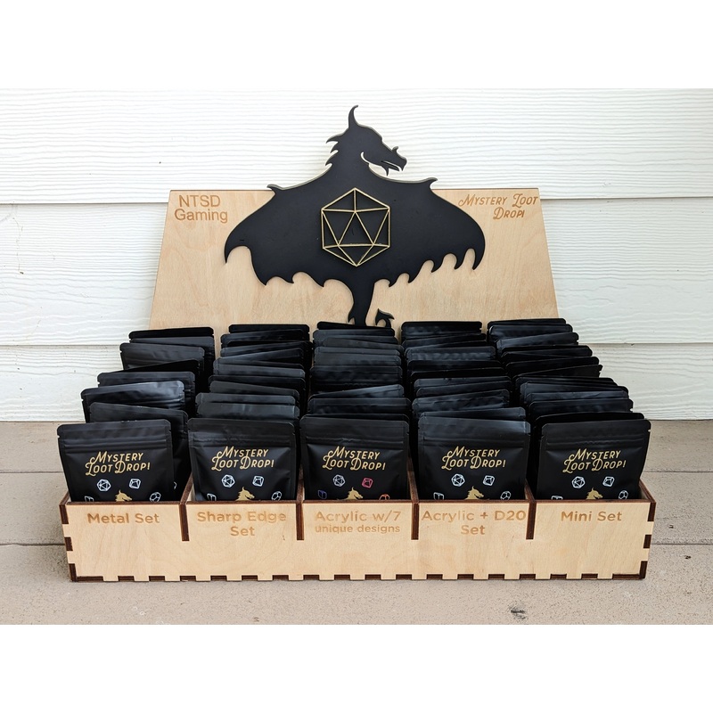 Dice Display Stand | Mystery Loot Drop Case | THE FULL PACKAGE