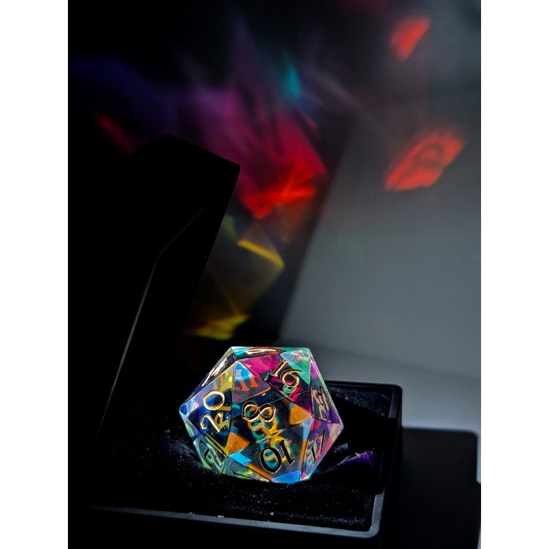 Divine Fire | Infinity Prism Glass | Single 33MM D20