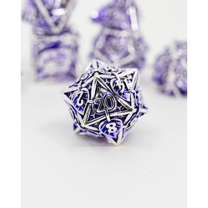 Evermet | Hollow | 7 Piece Metal Dice Set