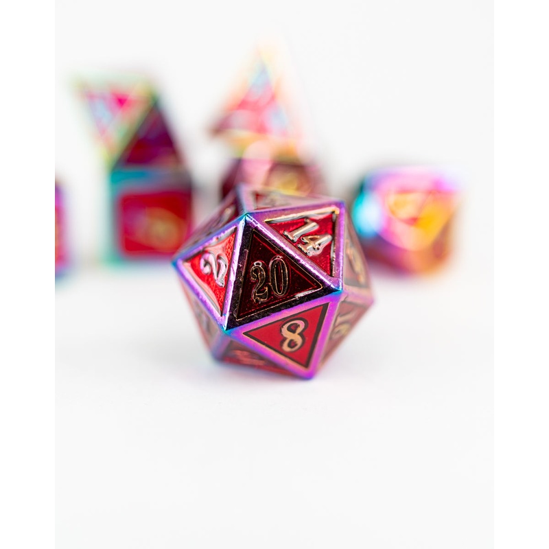 Feyforge | 7 Piece Metal Dice Set