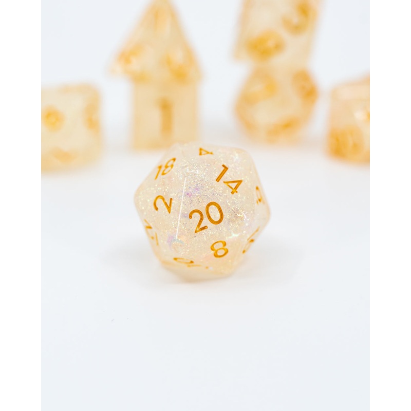 Golden One | 7 Piece Acrylic Dice Set