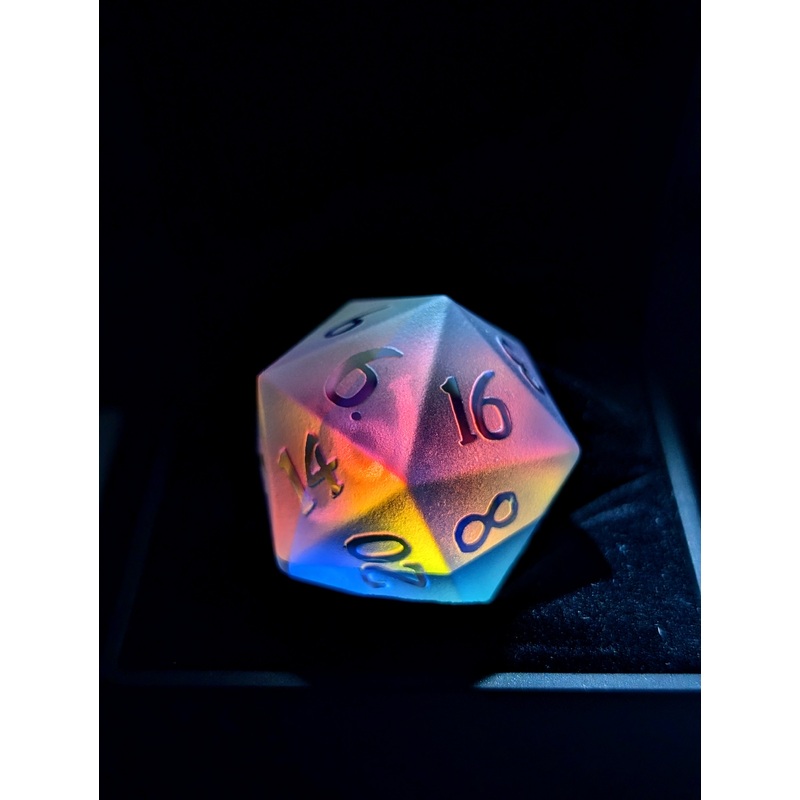 Hallowed Heavens | Frosted Infinity Prism Glass | Single 33MM D20