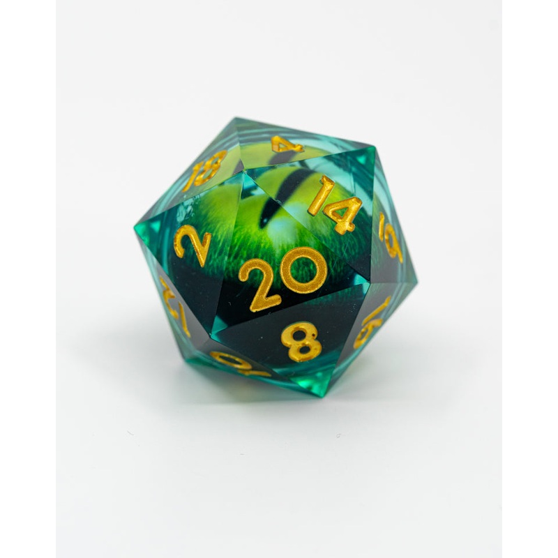 Lochness | Floating Eye Inclusion | 33MM Sharp Edge D20
