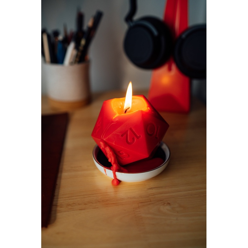 Long-Burn Soy/Beeswax D20 Aromatic DND Candle