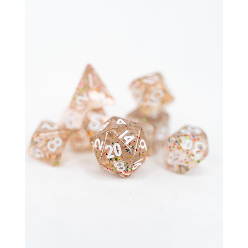 Pixie Party | 7 Piece Mini Acrylic Polyhedral Dice Set