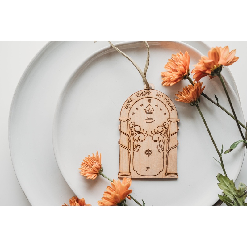 Speak Friend and Enter | Wooden Ornament