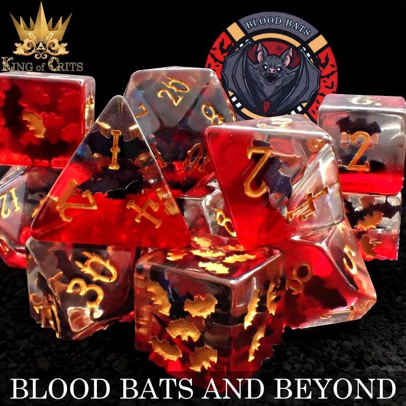 Blood Bats & Beyond 11 Dice Set