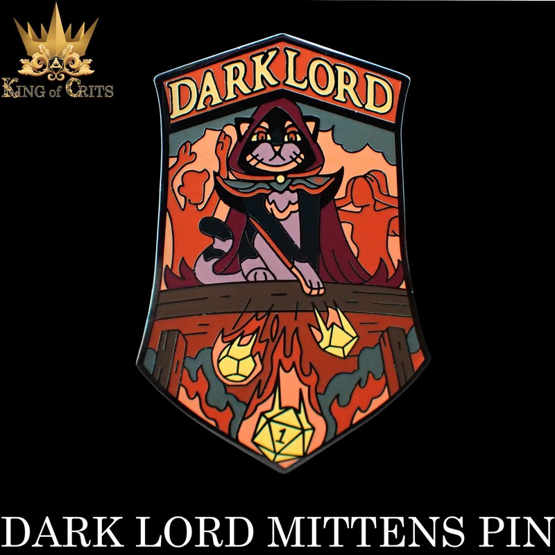 Dark Lord Mittens Enamel Pin
