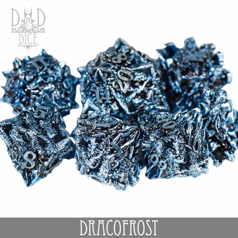 Dracofrost Metal Dice Set (Gift Box)