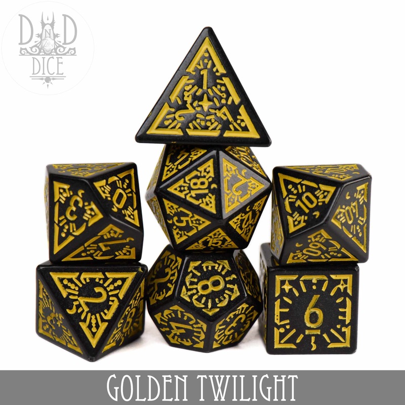 Golden Twilight Dice Set