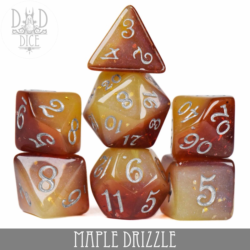 Maple Drizzle Dice Set