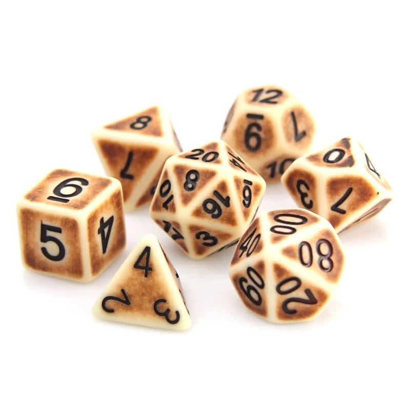 7pc RPG Set - Bone Ancient