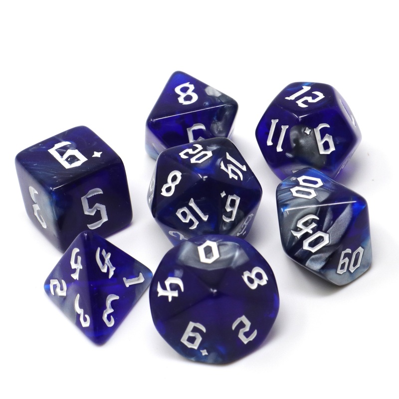 7pc RPG Set - Cold Iron