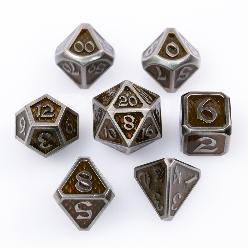 7pc RPG Set - Drakona Gemtooth - Diaphan