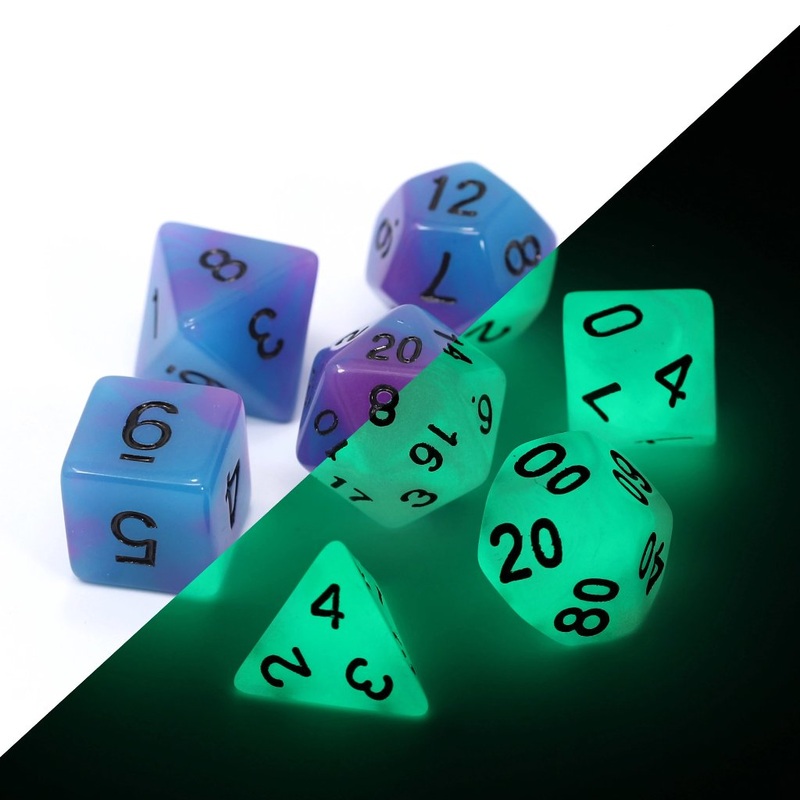 7pc RPG Set - Glow-in-the-Dark - Eldritch Blast
