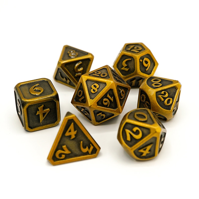 7pc RPG Set - Mythica Battleworn Gold