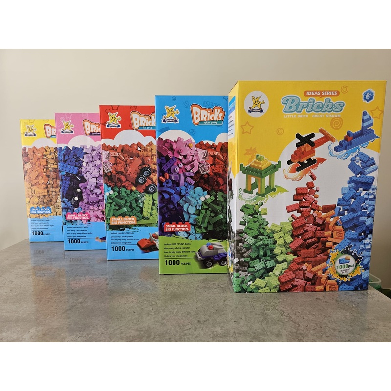 1000 pcs of Mixed Bricks
