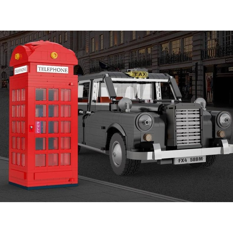 C62004 - London Taxi & Phone Box 1/12 Scale