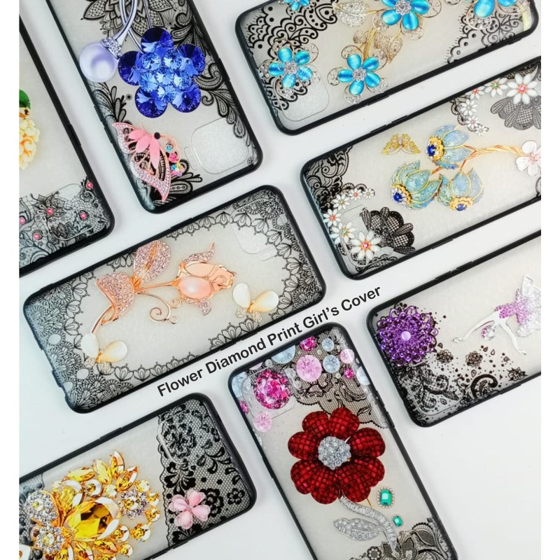 Flower Diamond Print Case Case For Samsung J2