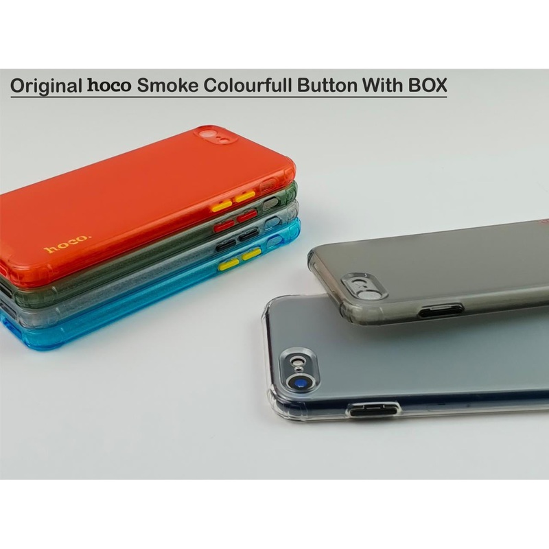 Hoco Smoke Case With Colourfull Button Case For Samsung M21