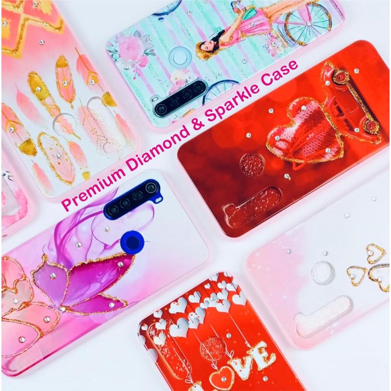 Premium Diamond & Sparkle Case Case For Samsung M21 2021
