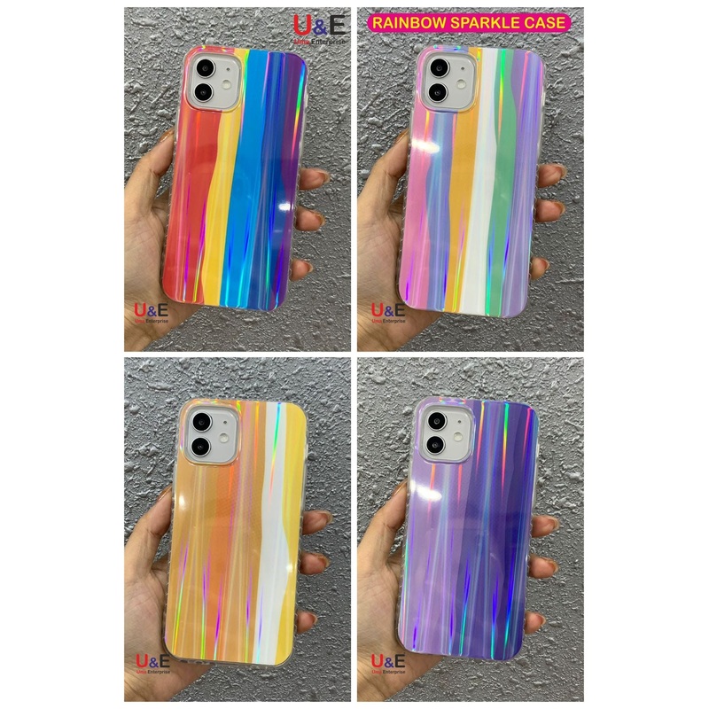 Rainbow Shiny Hard Case Case For Samsung F42