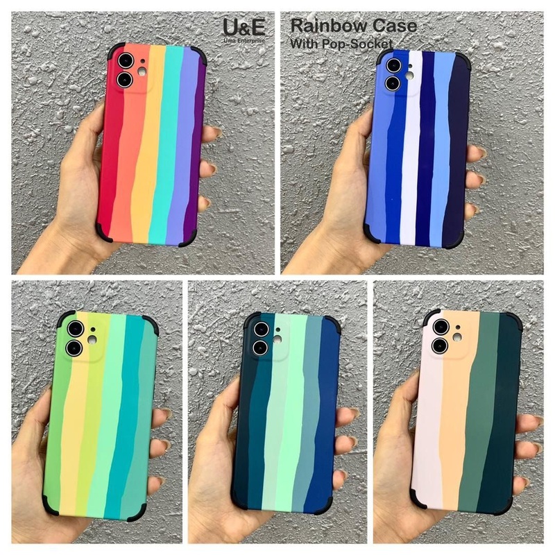 Rainbow With  Socket Case For Redmi Note 10 Pro Max