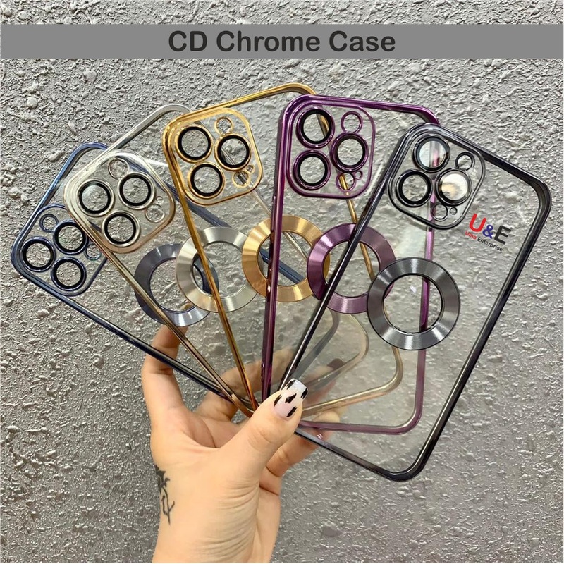 CD chrome with camera lens case Case For Oppo A96