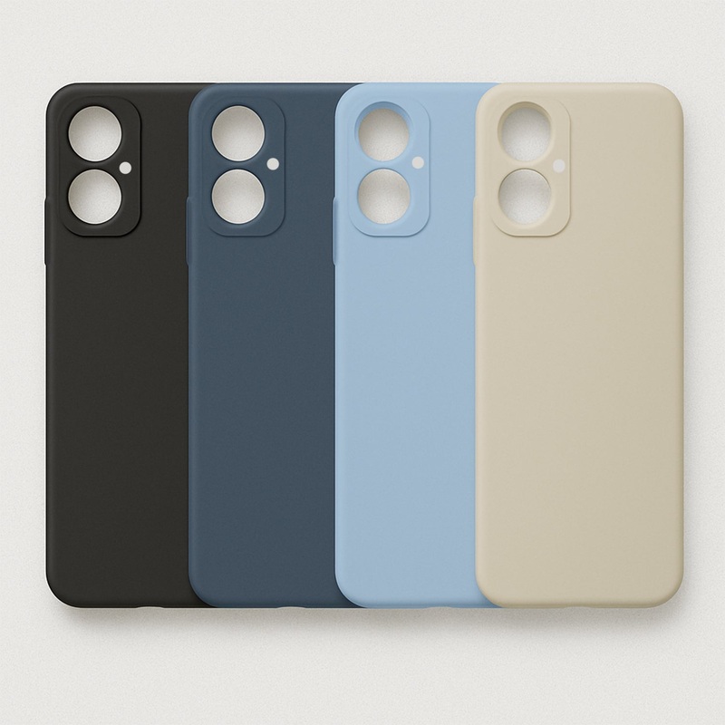Silicone Covers With Cloth Case For Oppo A18
