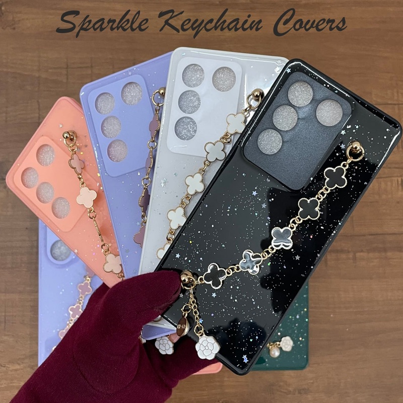 Sparkle Covers With Keychain Case For Oneplus Nord 2T