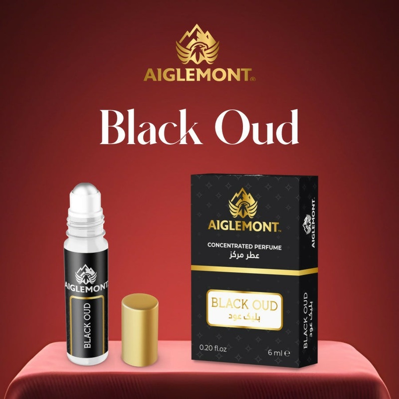 Aiglemont's Black Oud, 6ml Roll-on, Alcohol free, Long Lasting Attar
