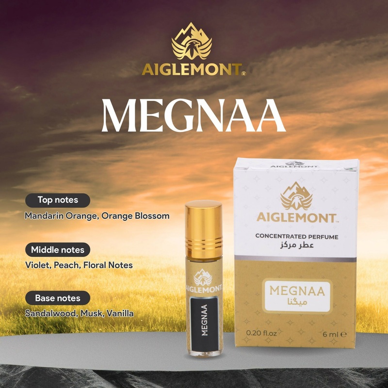 Aiglemont's Megnaa, 6ml Roll-on, Alcohol free, Long Lasting Attar