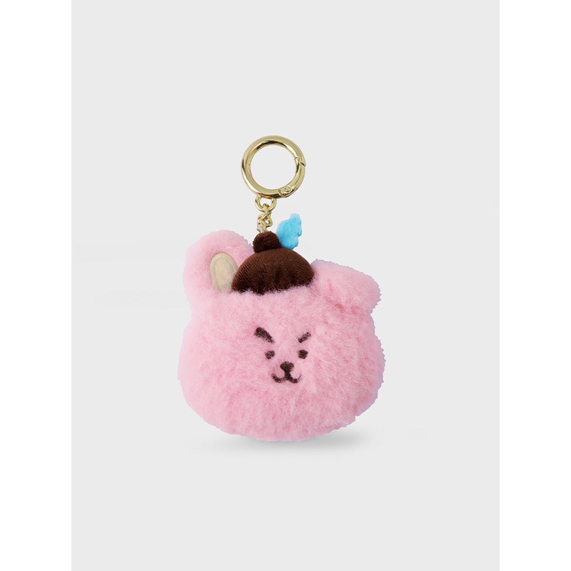 BT21 COOKY HOPE IN LOVE Mini Plush Face Keychain