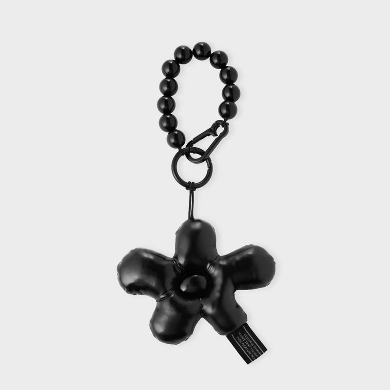 COLLER Padded Melting Flower Keyring Black