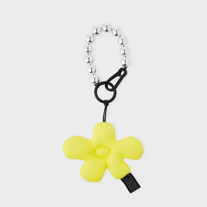 COLLER Padded Melting Flower Keyring Yellow