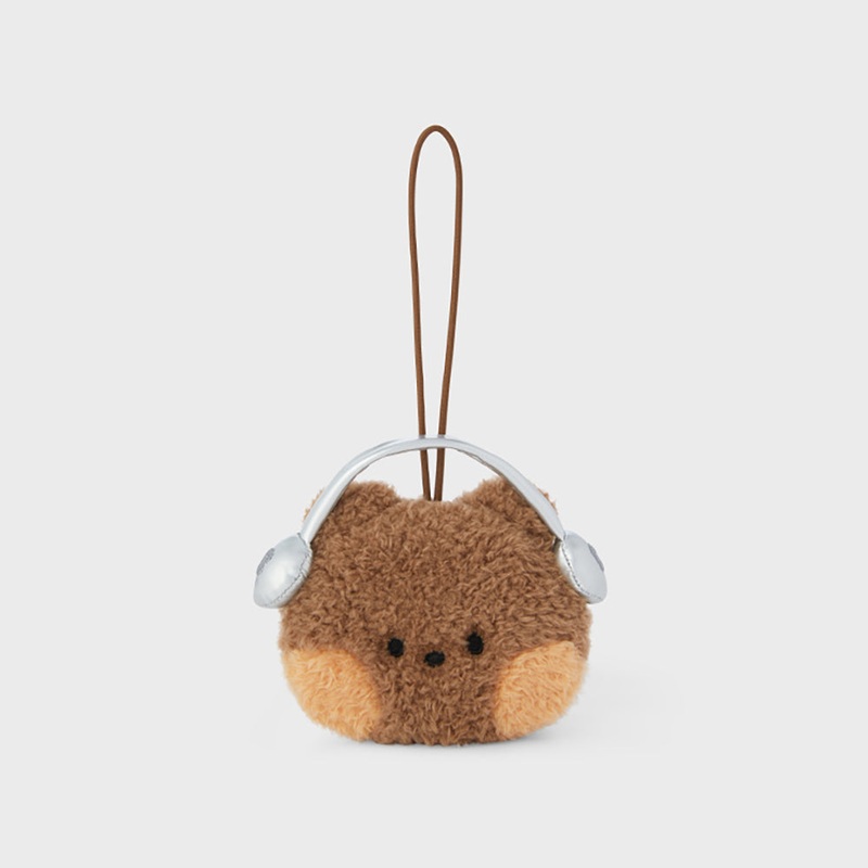 LINE FRIENDS bnini minini Adventure Nametag Keyring