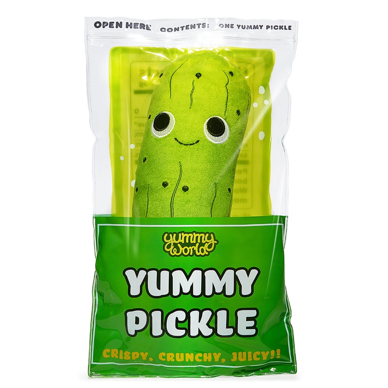 Yummy World Crunchy Pickle in a Bag 10 Interactive Plush