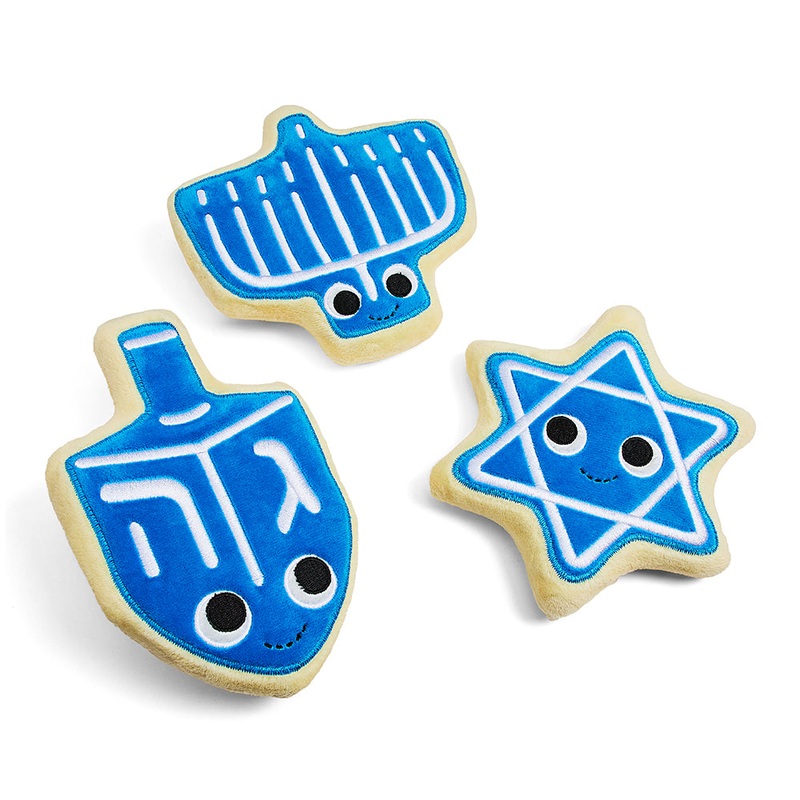 Yummy World Hanukkah Cookies 6 Plush Set of Three
