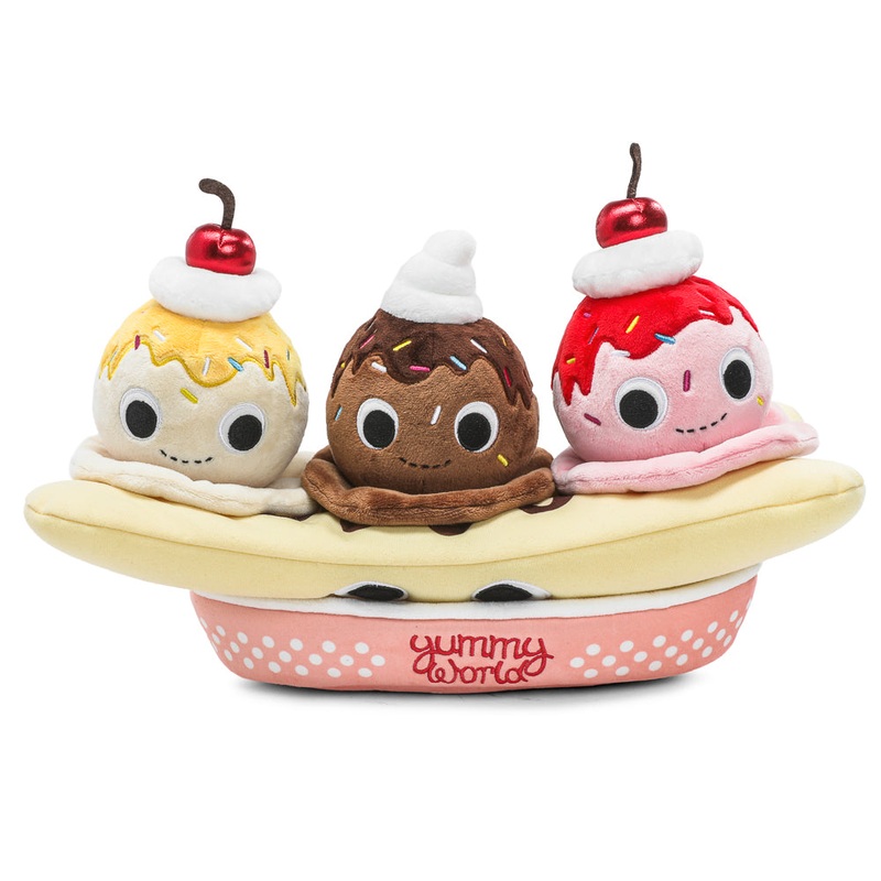 Yummy World Banana Split Interactive Plush with Ice Cream Scoops (PRE-ORDER)