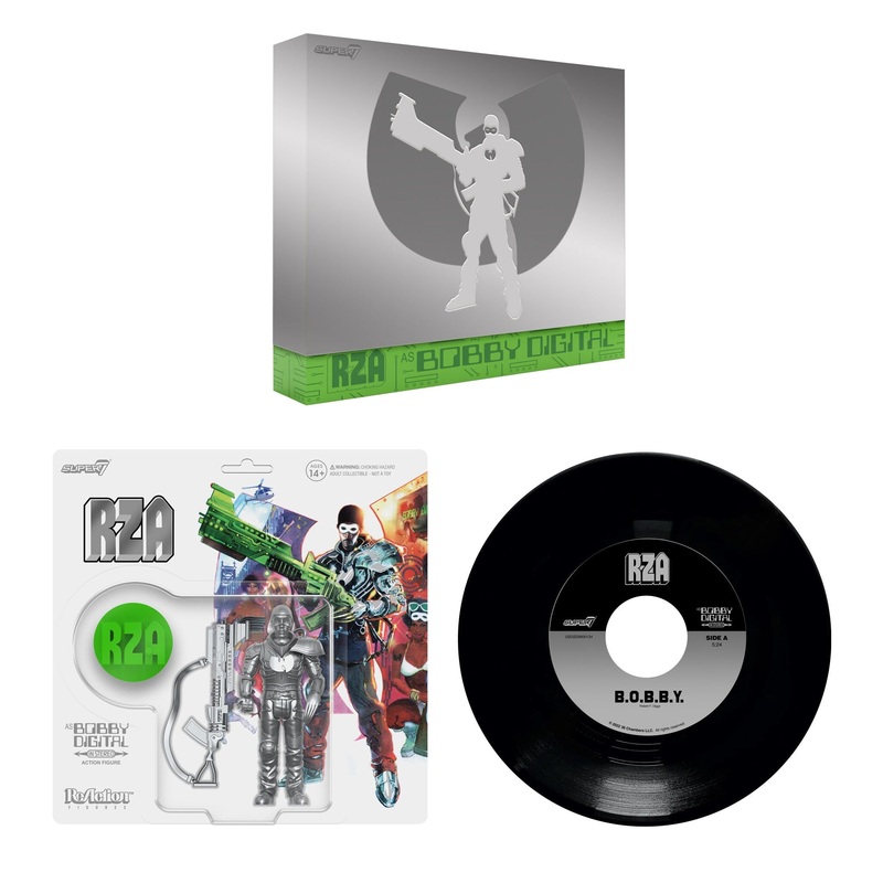 Bobby Digital ReAction Figures Wave 03 - Bobby Digital (Metallic Silver w/ 45 Adaptor)