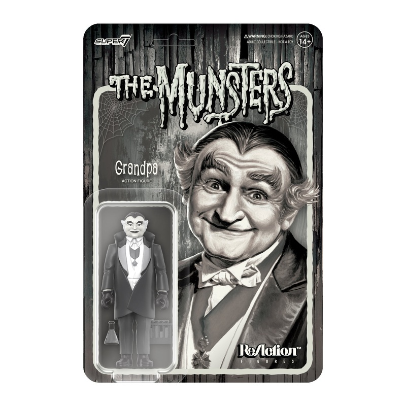 Munsters ReAction Figures Wave 2 - Grandpa (Grayscale)