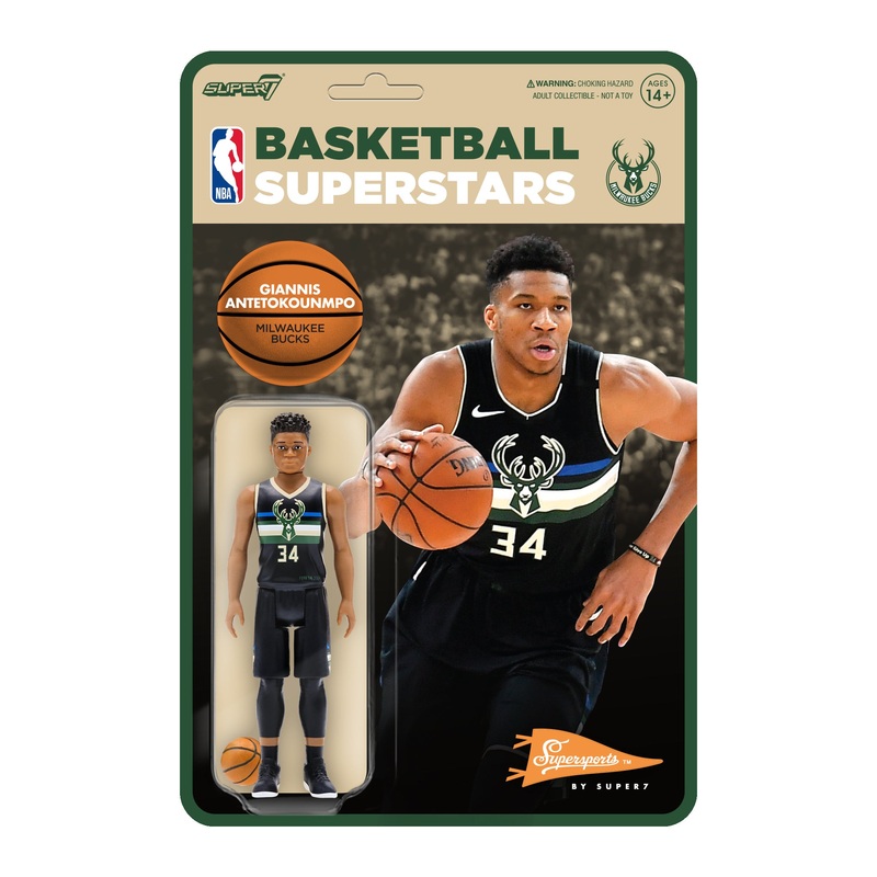NBA Supersports Figure Wave 3 - Giannis Antentokuompo (Bucks) [Black Statement]