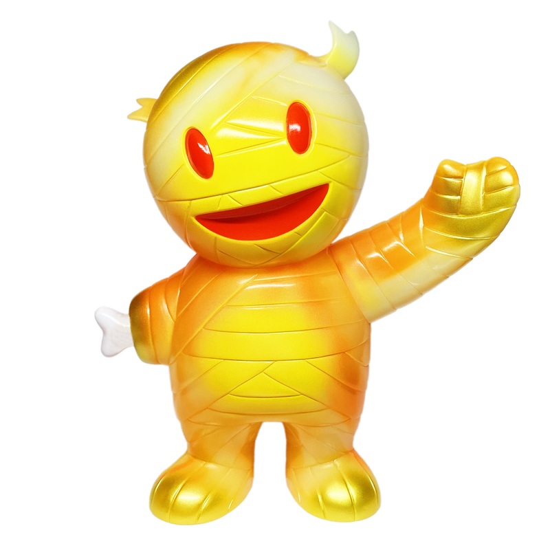 Japanese Vinyl - Mummy Boy (Glow-In-The-Dark Orange Swirl)