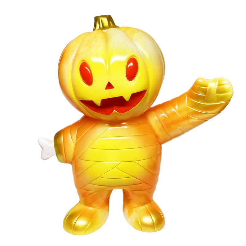 Japanese Vinyl - Pumpkin Boy (Glow-In-The-Dark Orange Swirl)